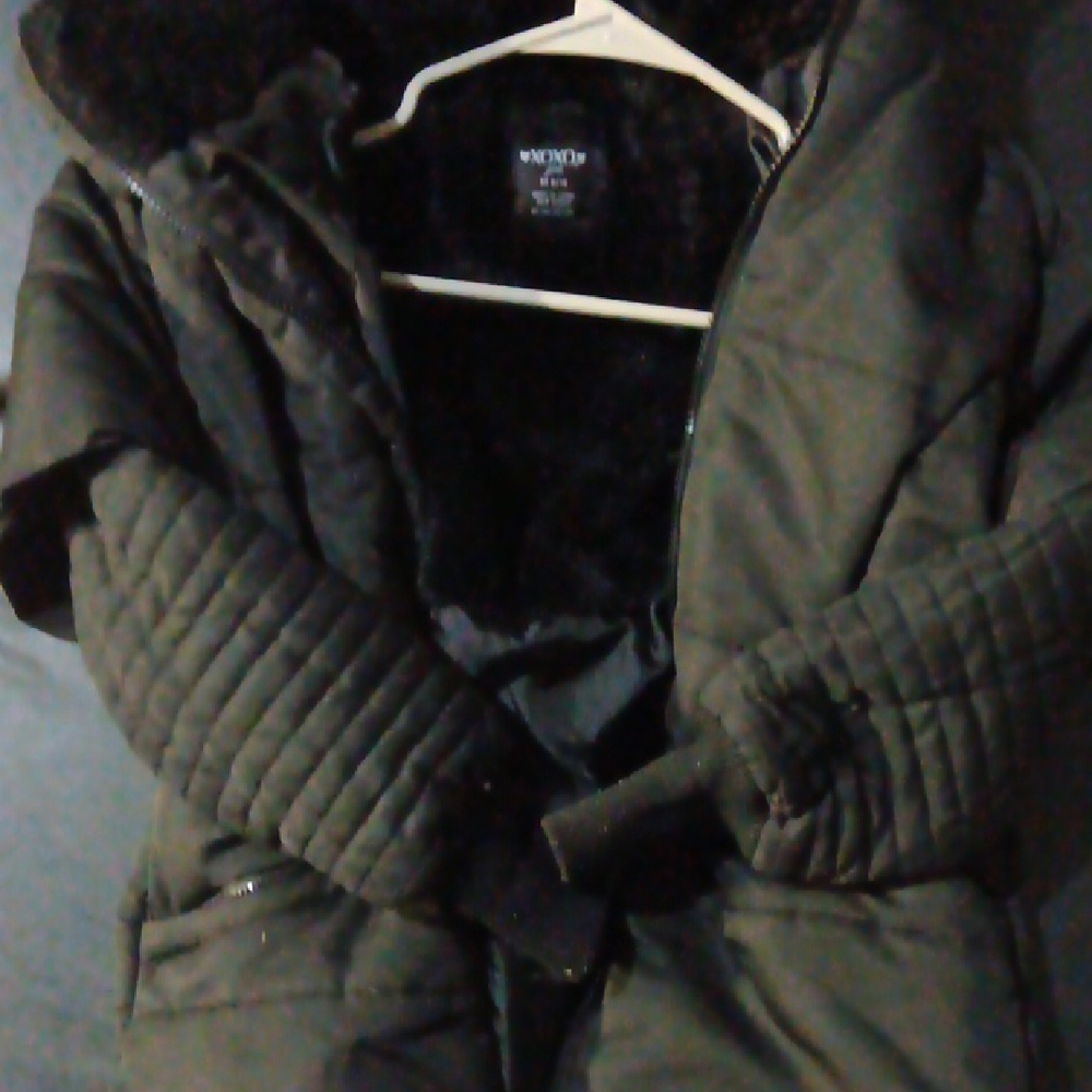 XOXO M BLACK Quilted Jacket